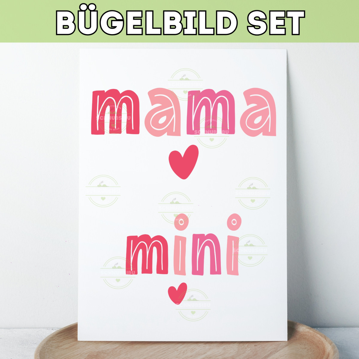 Bügelbild Muttertag - Mama Min